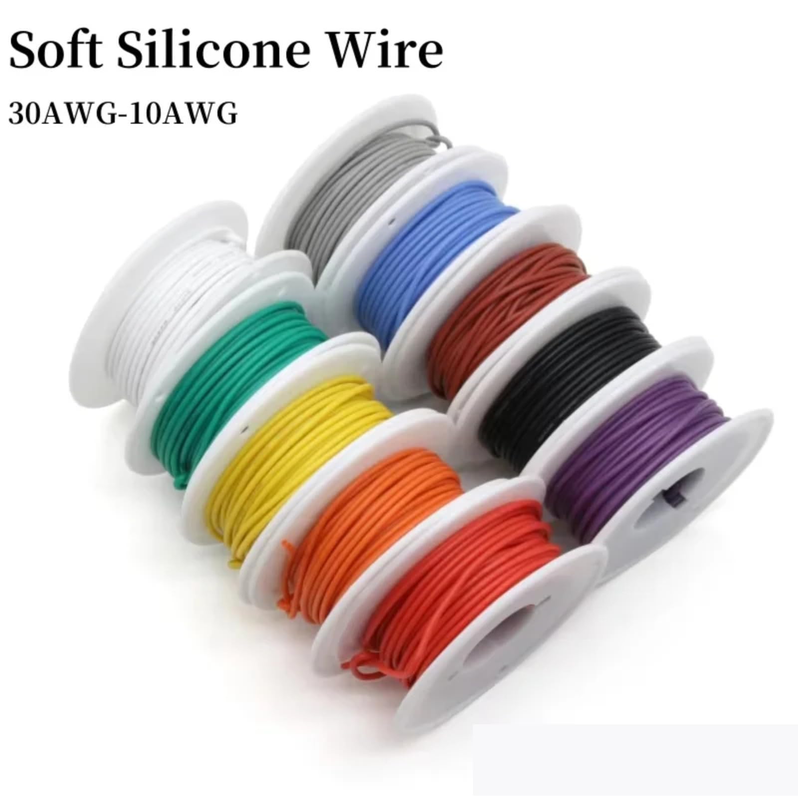 16/17/18/20/22/24/26/28/30 AWG Cable Strap Spool(White; 24 AWG-10m 1 roll)