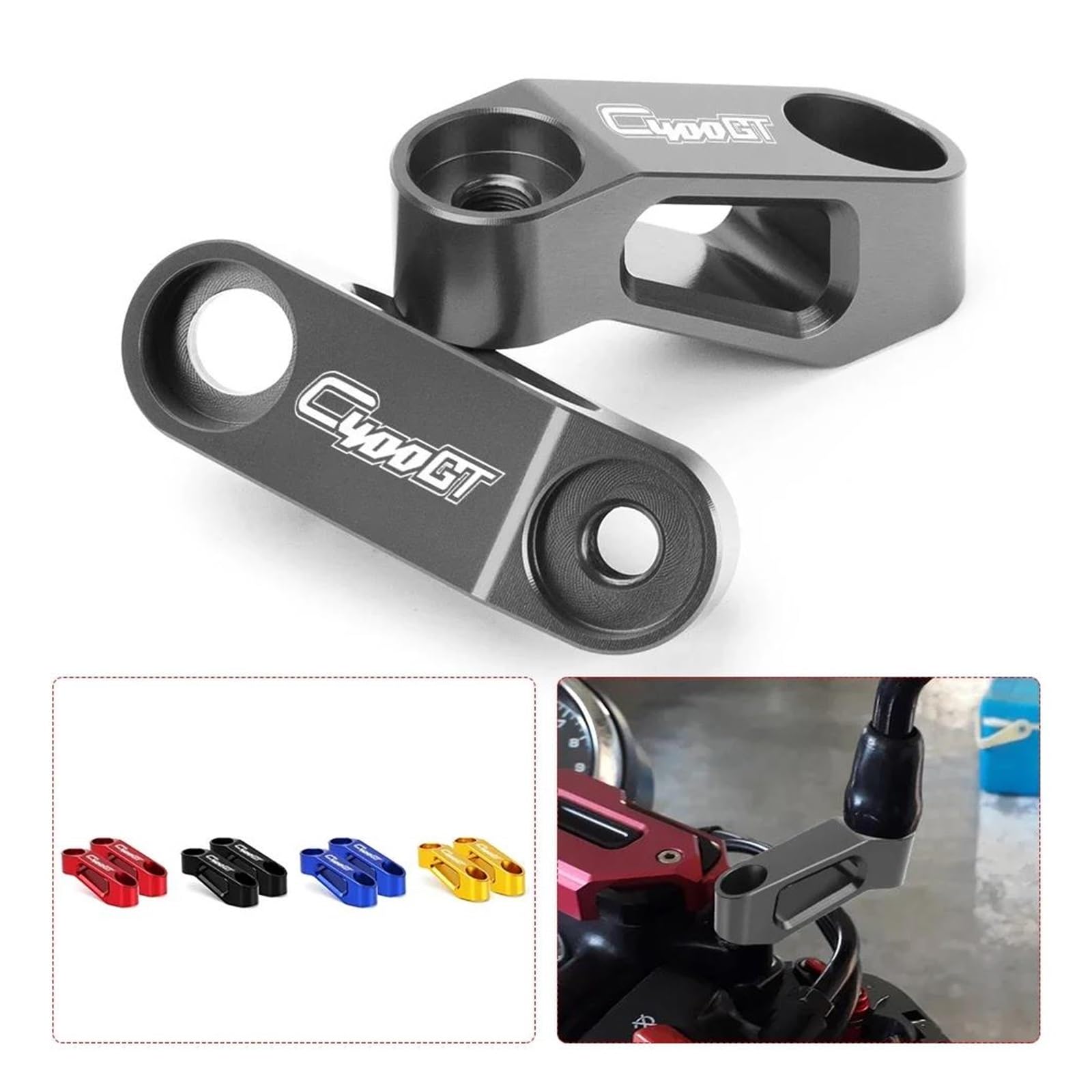 Dla C400X C400GT C650GT C650 GT C 400 650GT Adapter PodwyżSzająCy Do Lusterka Wstecznego(Blue4)