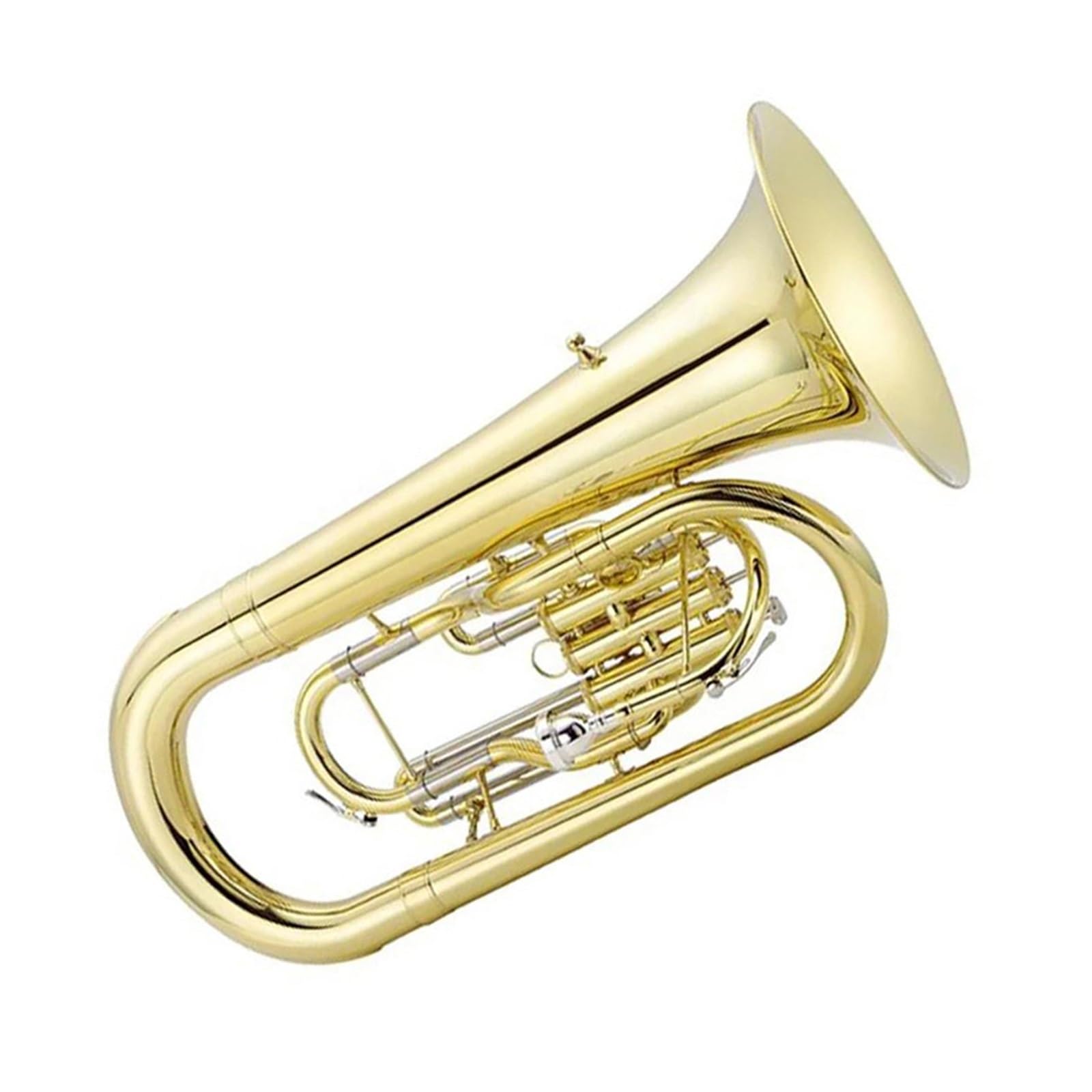 Eufonium Mosiądzu Złoty Lakier Marszowy Euphonium 3 Tłoki Mosiądz Początkujący Instrumenty Muzyczne Profesjonalne Wykonanie