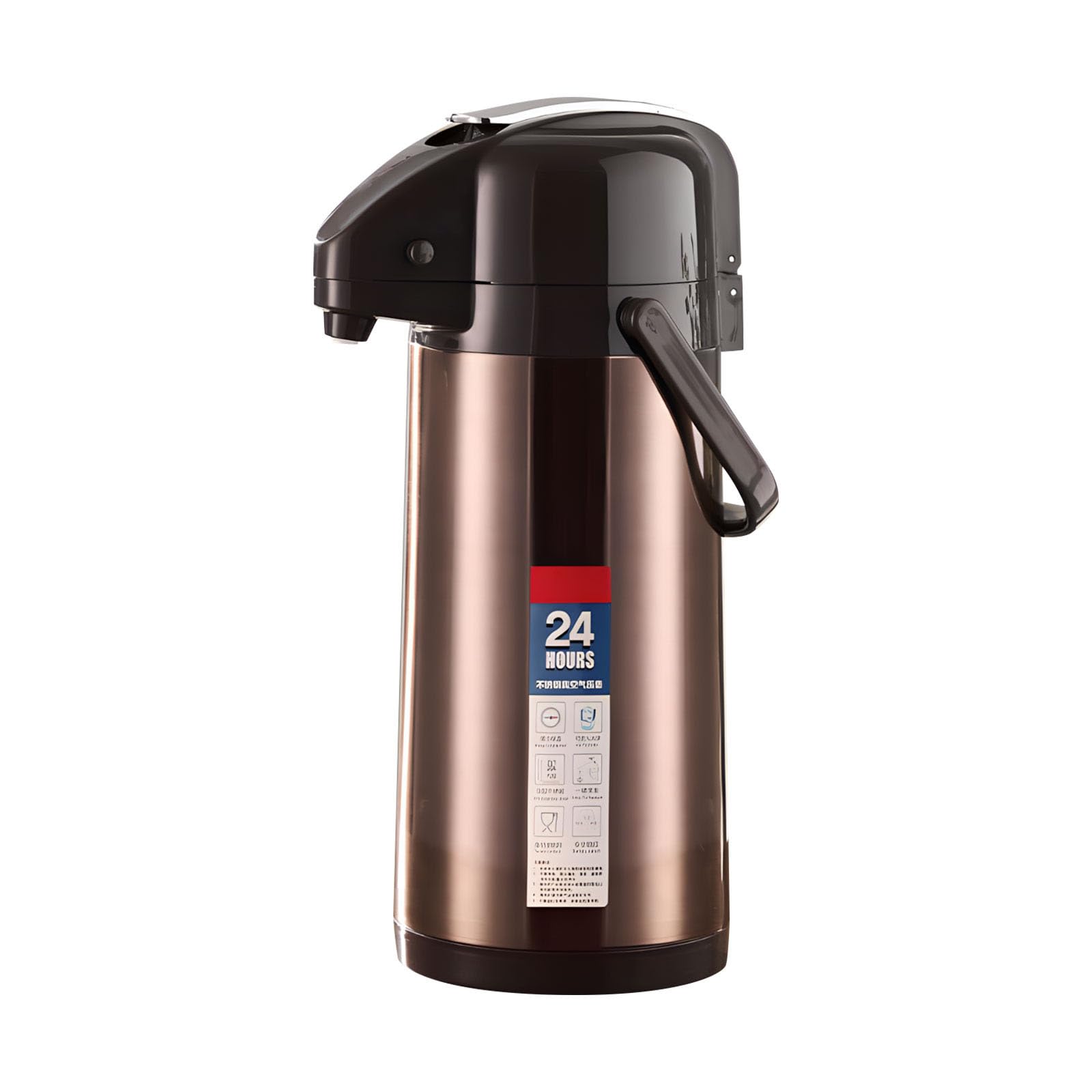 Tsophreniq Large Capacity Insulated Vacuumflask Maintains Innovation of Coffee Tea Chocolate Drink Preserving Flavor and Scent Utilizing Rustless Large Capacity