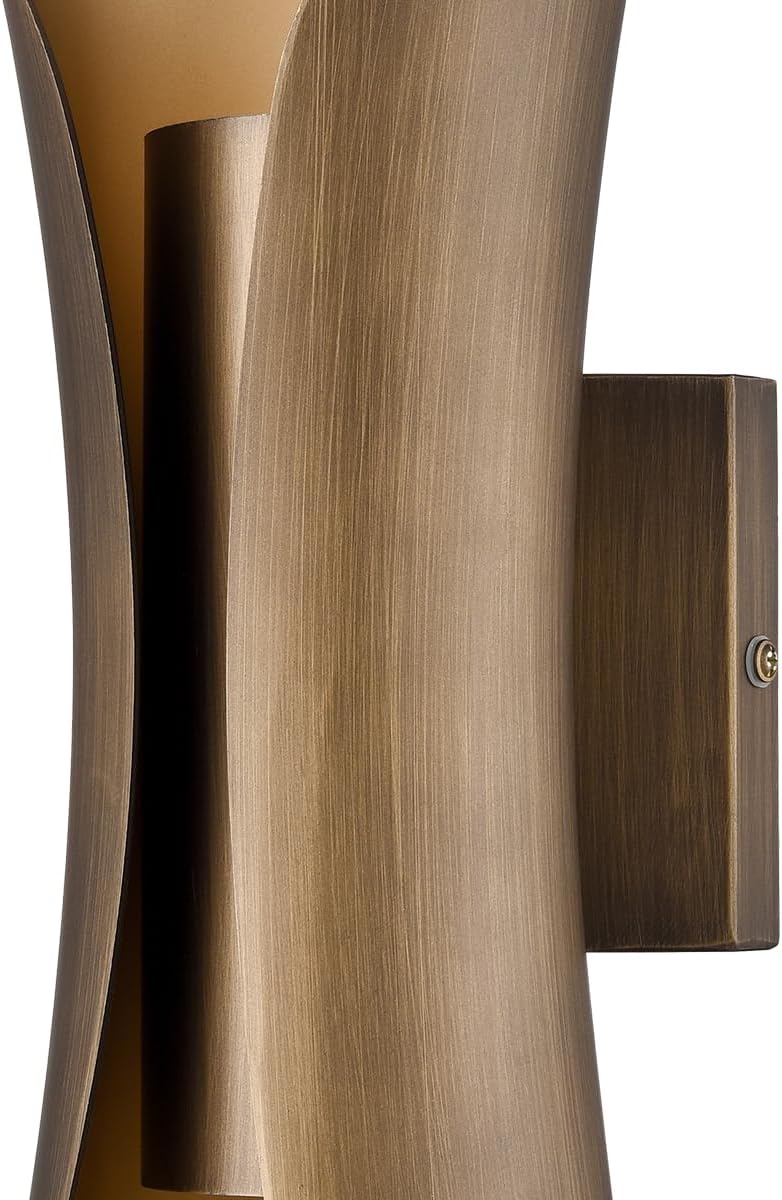 CLAXY Modern Wall Sconce 2-Light Brushed Brass Wall Lamp Bath Wall Mounted Lamps-Updated Canopy