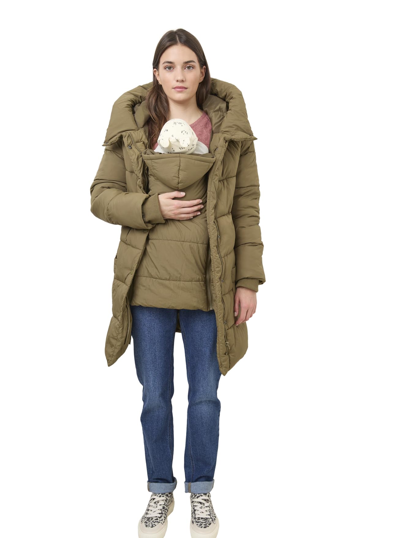 Vertbaudet Steppjacke für Schwangerschaft & Stillzeit, Tragejacke, Recycling-Polyester