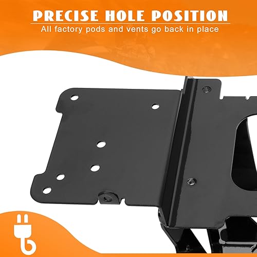 Miniatura 7 de Kit de reparación de soporte de radio de carenado interior delantero de acero brillante negro se adapta a Harley Touring Road Glide 2015-2024