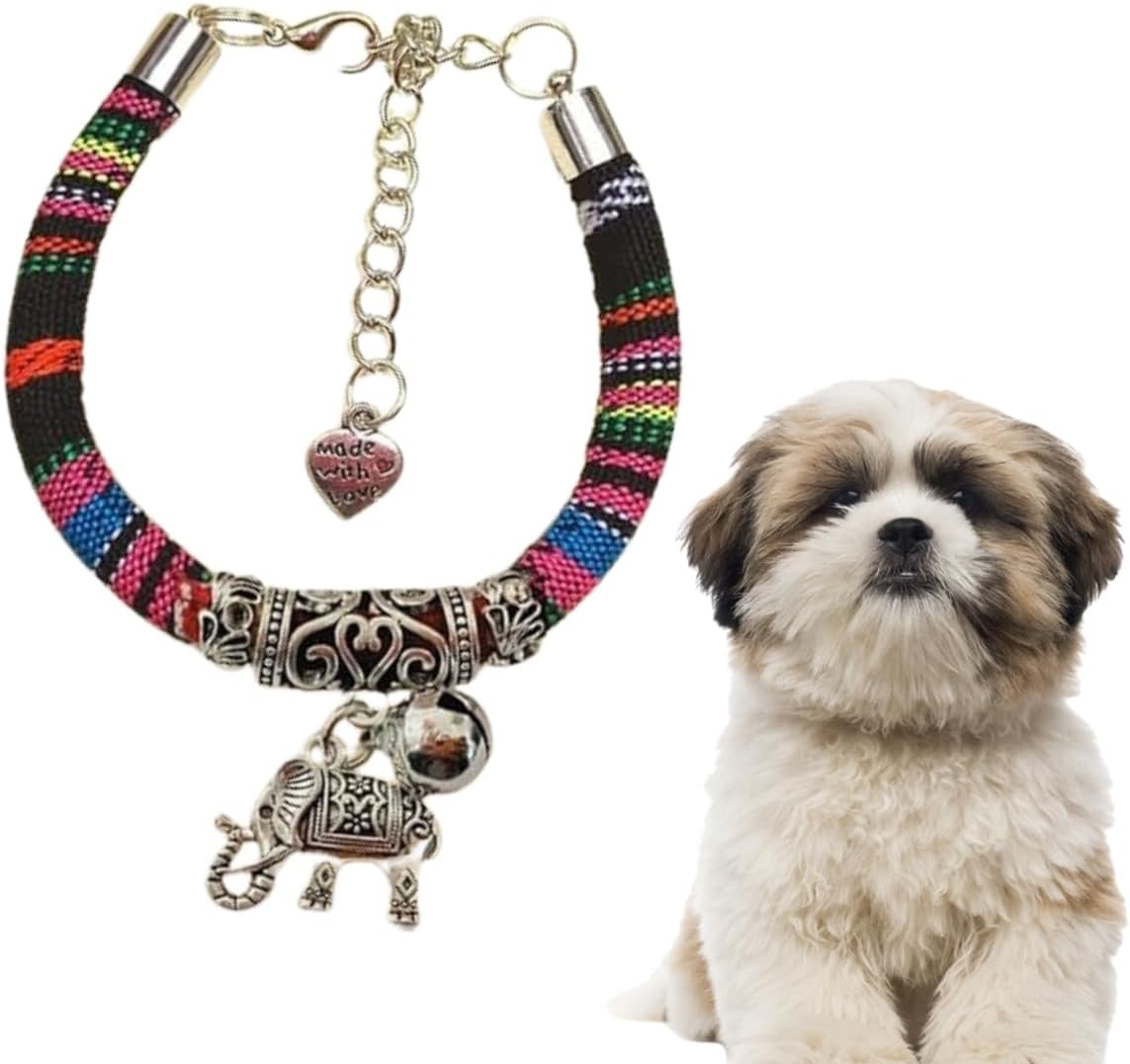 Toy Truffle's Posh Pup Adornments: Trendy Necklace with Vintage Charm Pendant, Upgrade Your Dog's Ensemble with Fashionable Additions, Elegant and Sophisticated Style for Stylish Canines (X-Small)