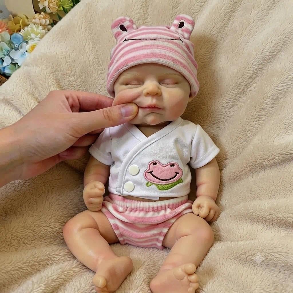 Zero pam Floopy Full Silicone Baby Dolls,30CM Reborn Baby Dolls,Squishy Realistic Babys Doll,Open Mouth Posable Limbs Newborn Babies, Real Soft Silicone Babys Doll Real Life Babies For Girls