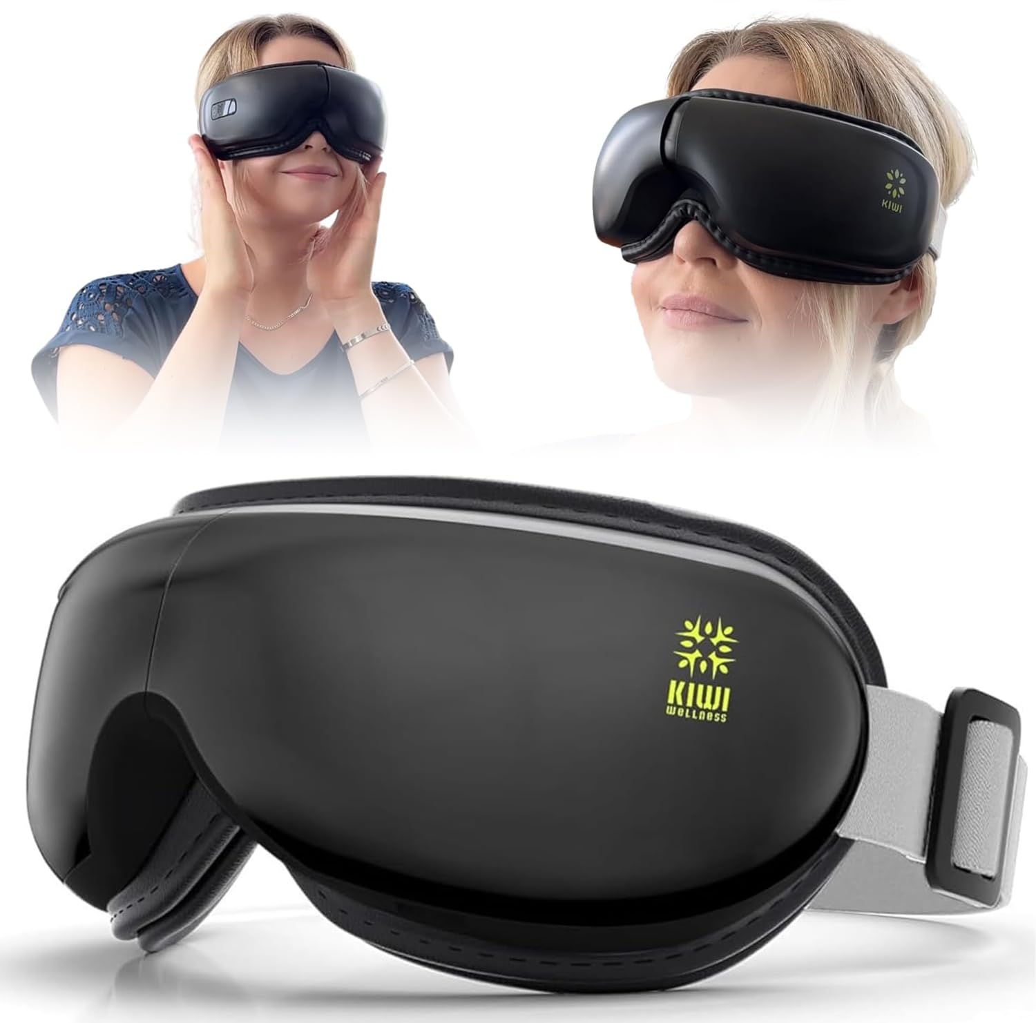 Eye Massager with Heat Helps You Sleep 5 Massaging Modes with Bluetooth Music Black Color Ideal as a