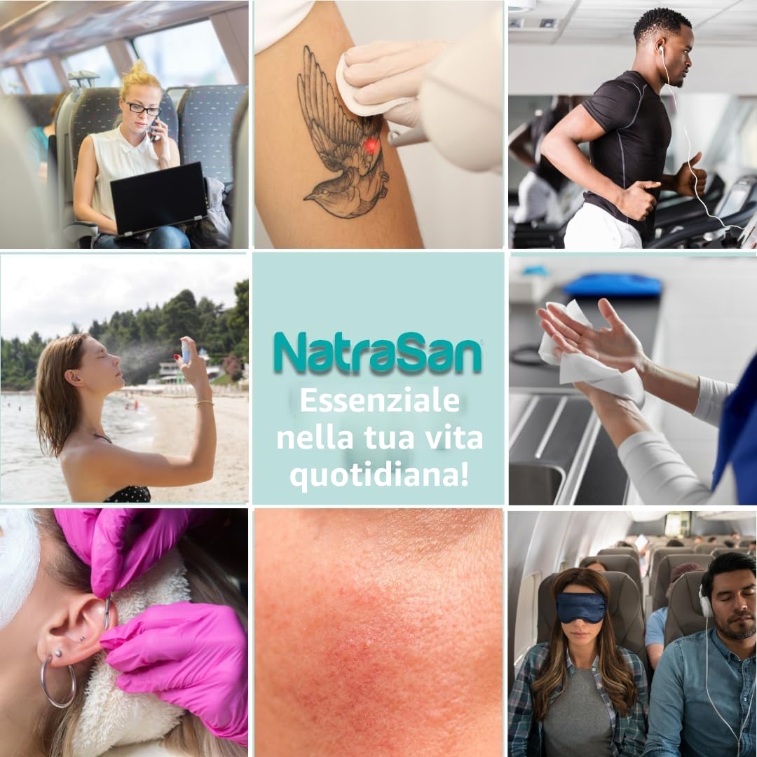 NatraSan Spray ipocloroso avanzato, pulizia senza eguali per lenire, idratare e proteggere la pelle. (100ml)