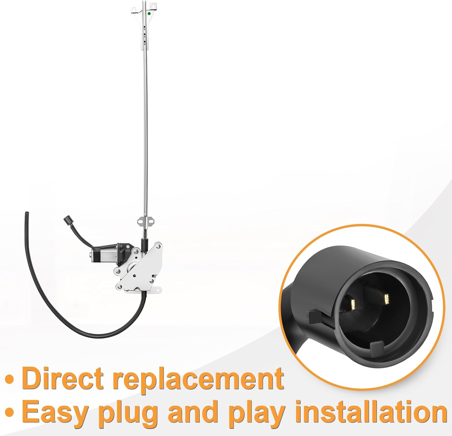 NPAUTO Front Left Driver Side Power Window Regulator with Motor Replacement for Freightliner Columbia Century Class Coronado Argosy 2003 2004 2005 2006 2007 2008 2009 2010 2011, 741-5204