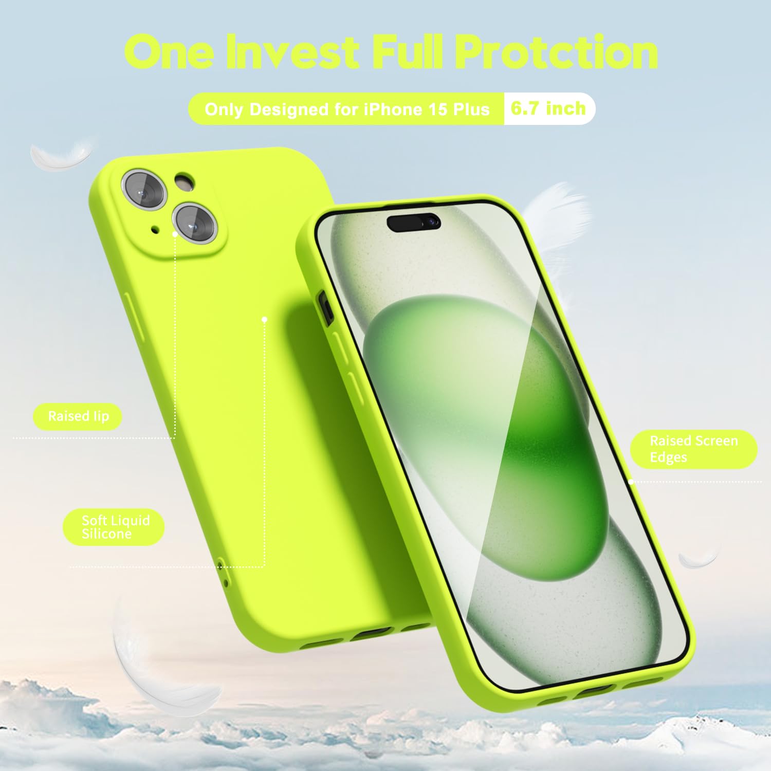 oakxco for iPhone 16 Pro Max Case Liquid Silicone, Soft Rubber Gel Elegant Aesthetic Basic Simple Cover, Cute Thin Slim TPU Matte Solid Color Plain Smooth Case for Women Girl, Light Pink — view 1432