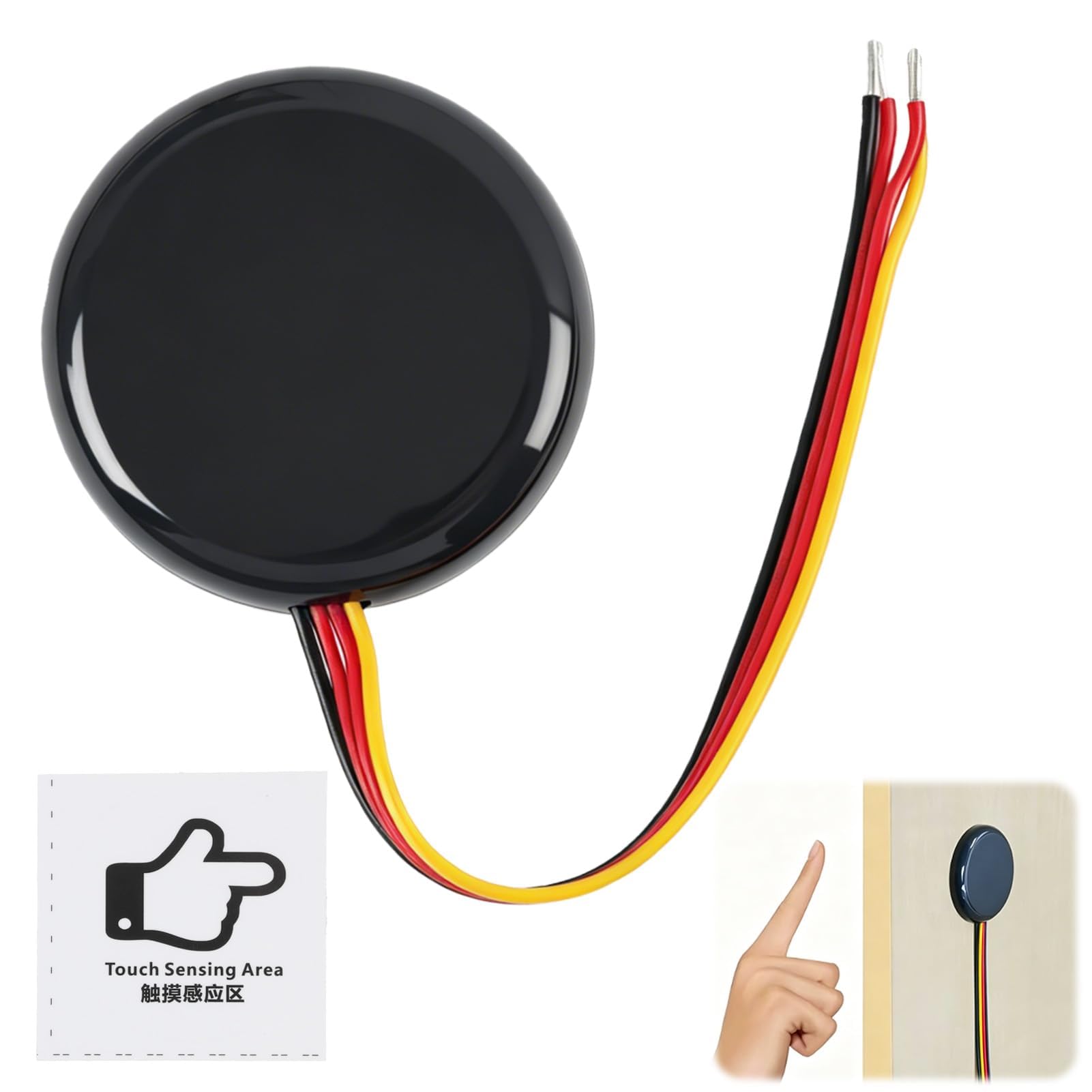 LED-Touch-Schalter, Touchdimmer 12 V, 36 W, 3 A, verdeckter Induktionsschalter, für Holz, Glas, Stein, unsichtbarer Sensor für LED-Streifen, Beleuchtung, Schrank, Smart Home