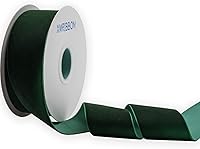 Vista 12 de Cinta de terciopelo negro de un solo lado, carrete de 1 pulgada por 10 yardas