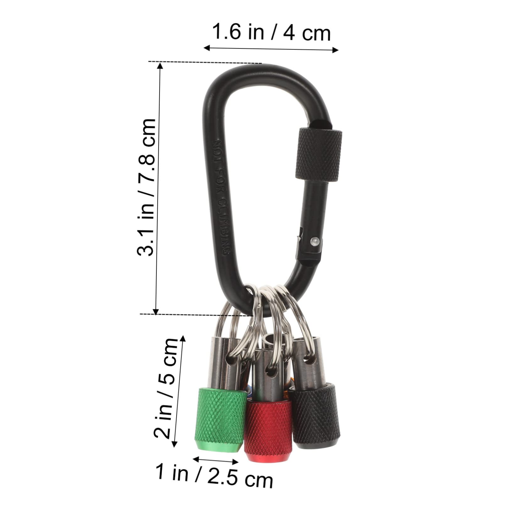 UKCOCO 3sets Porta Punte Per Avvitatore Con Portachiavi Supporto Estensibile Per Inserti Strumento Utile Per Riparazioni e Fai Da Te Design Compatto e Portatile Per Regali Padre e