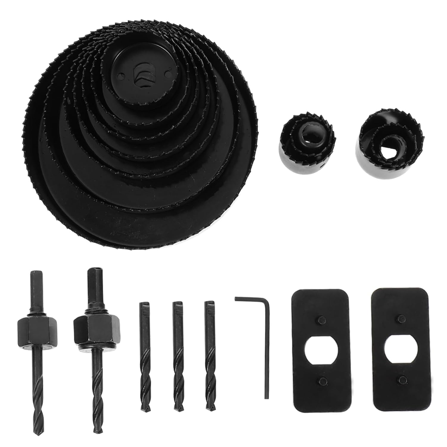 Carbide Hole Saw Drill Bit for Woodworking Countersink Drill Bits Kit Heavy Duty Easy Install Use Hand Tool for Furniture Drilling