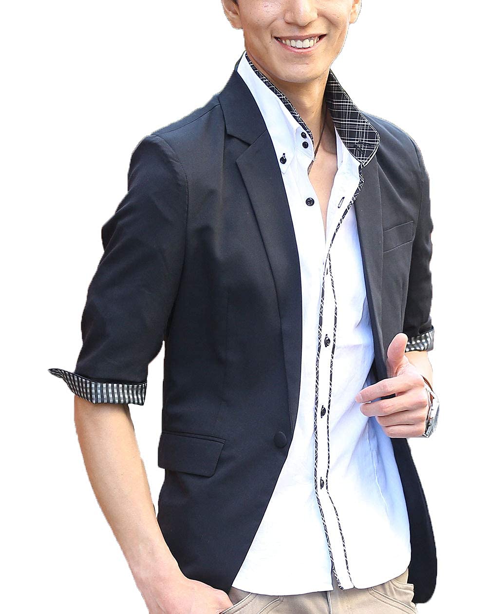 Amazon | [MENZ-STYLE] メンズスタイル テーラードジャケット