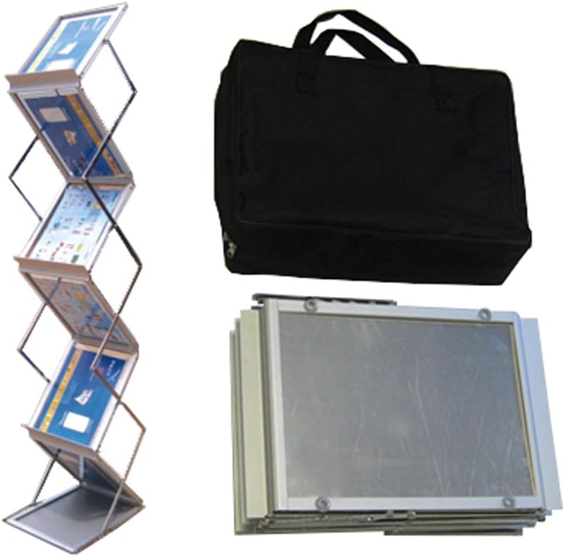 Tatuo Foldable Magazine Rack Metal Catalog Literature Rack