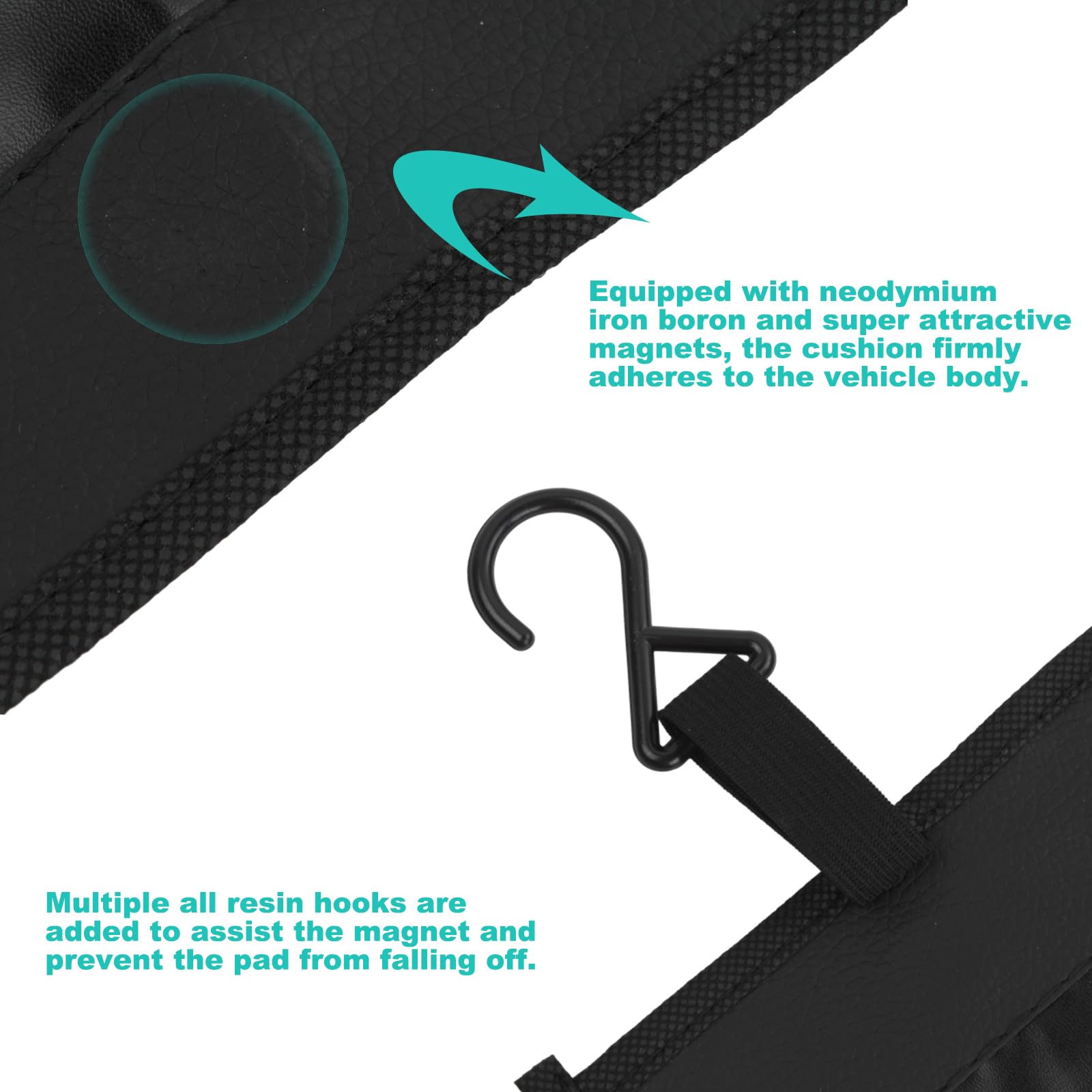 Parafango Magnetico Per Auto - 3 Pezzi, Pelle Impermeabile, Con Ganci, Per Protezione Durante Riparazioni - Foto 8