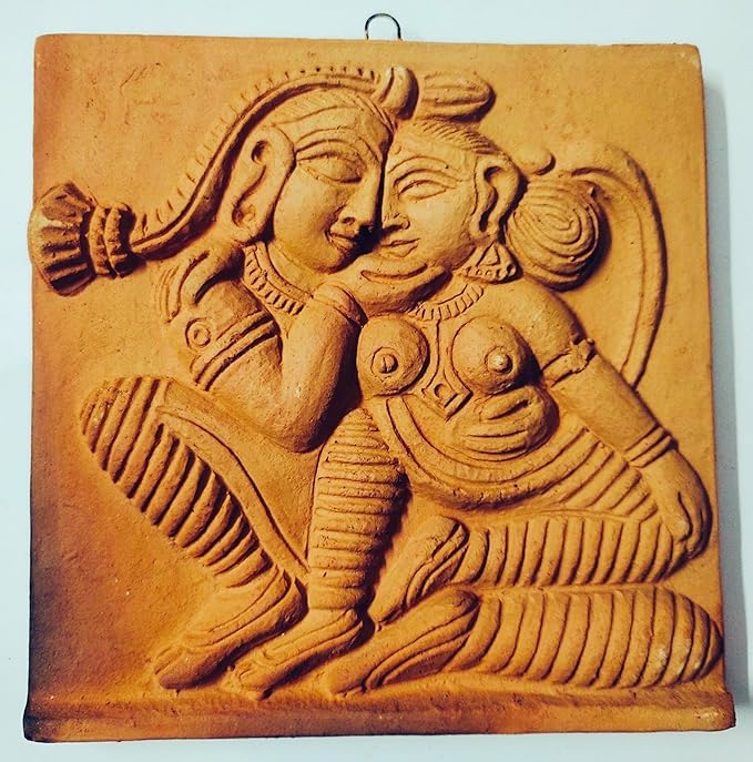 Mukherjee Handicraft's Terracotta Wall Hanging Showpiece for Home Décor Jamini Roy