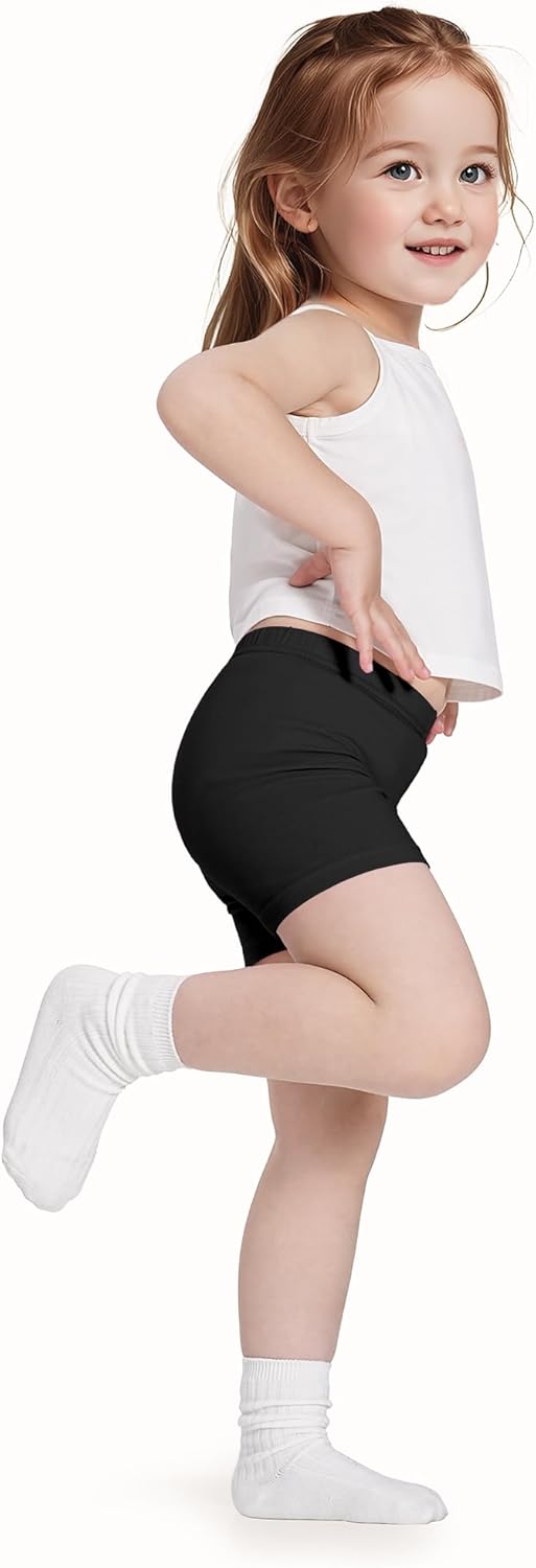 3 Pack Baby Girls Bike Shorts Toddler Girl Athletic Dance Short Soft Cotton Summer Clothes Size 18M-5T - Image 4