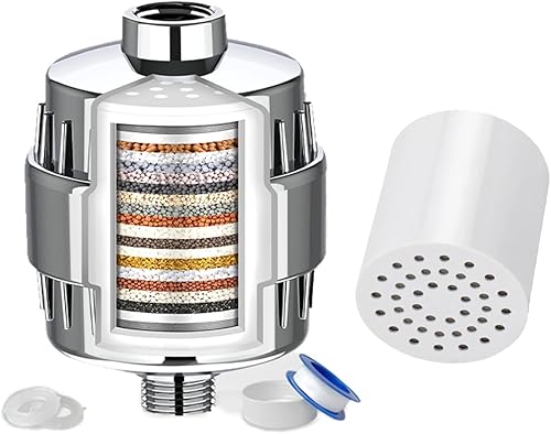 Miniatura 7 de Filtro de ducha de 20 etapas para agua dura mejora la condición de la piel