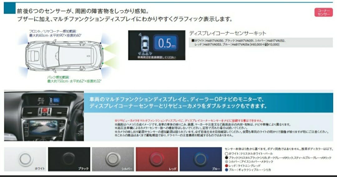 Amazon.co.jp: スバル 純正部品│ディスプレイ コーナーセンサー│VM4 