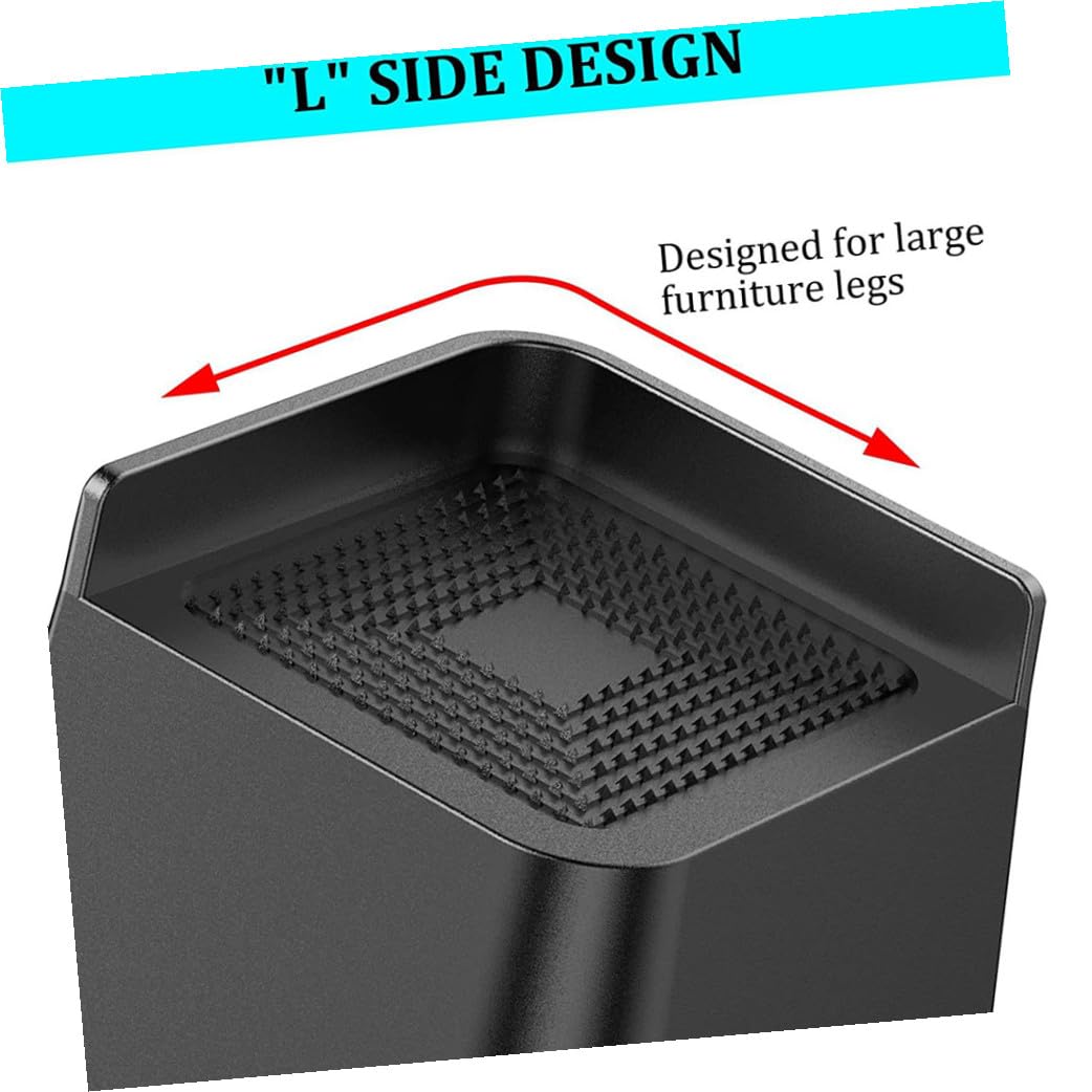 GALPADA Elevadores de Cama y Sofá 15 Cm Bloques Trapezoidales de PP Antideslizantes para Patas de Muebles Resistentes Uso Hogar Oficina Pack 4 Piezas