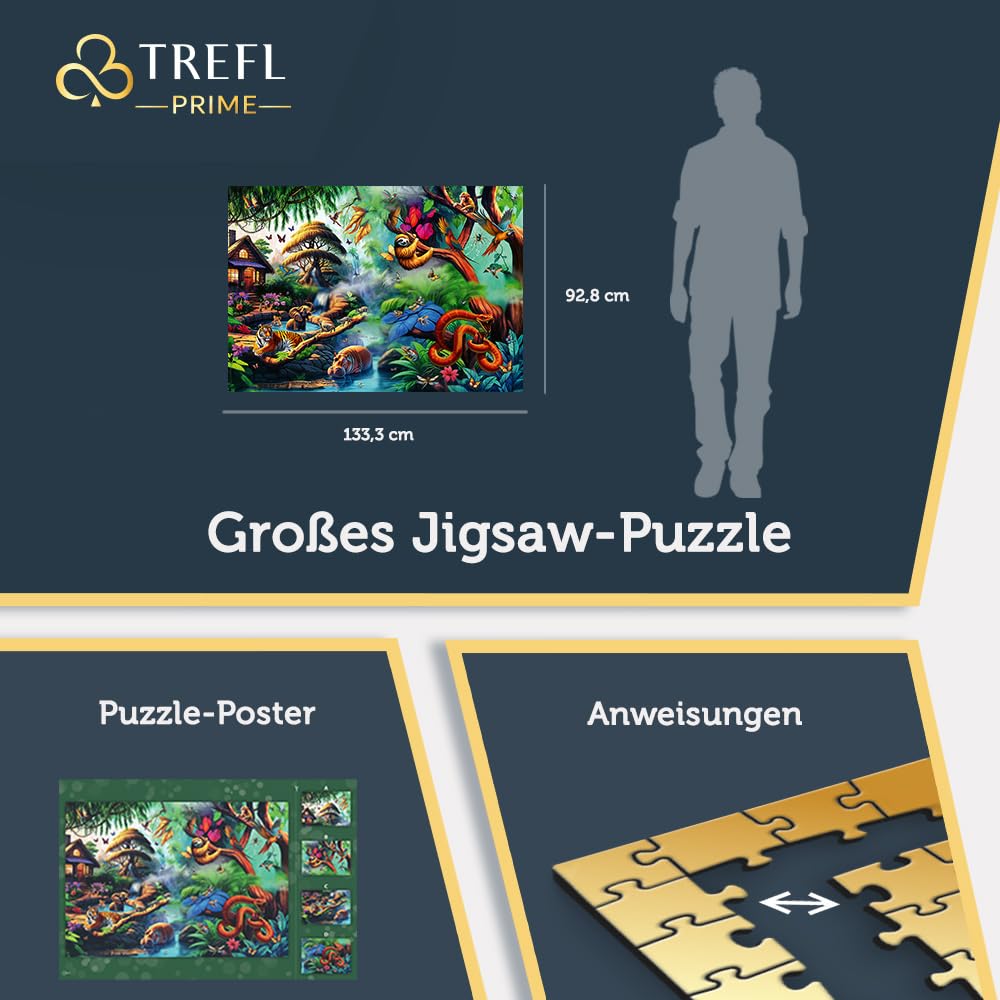 Trefl Prime - Puzzle UFT: Jungle of Wonders - 6000 Teile, großes Puzzle, besonders Stabiler Karton, für Erwachsene und Kinder ab 14 Jahren