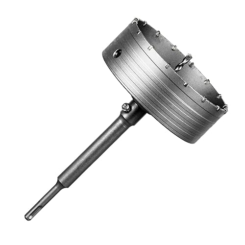 Miniatura 8 de SALI Kits de sierra de agujero de hormigón 2-15/16" (75mm) Juego de brocas de corte de pared de acero con tungsteno con varilla de conexión SDS Plus