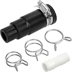 Dishwasher Drain Hose Adapter Compatible with Insin-kerator Garbage Disposals, Disposal Drain Hose Connector,Dishwasher Hose Connector Include 1 Hose Clamp,1 Inlet Connector, 3 Spring Clamps
