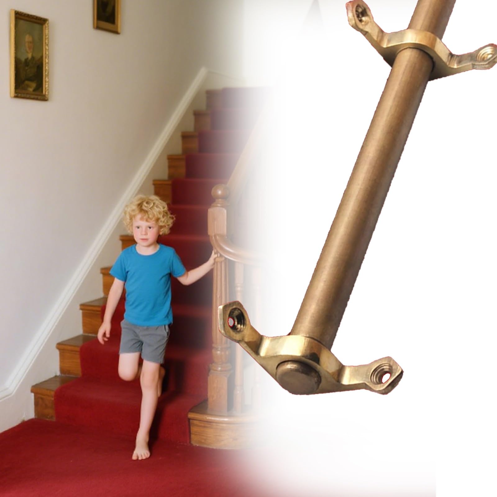 Barres d'escalier de sécurité pour éviter le glissement des tapis résidentiels