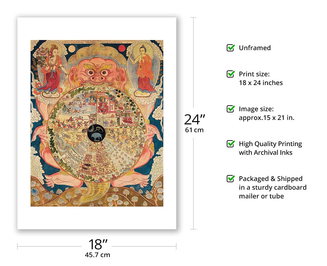 Amazon.co.jp: 存在の車輪(ババチャクラ) - ヴィンテージチベット