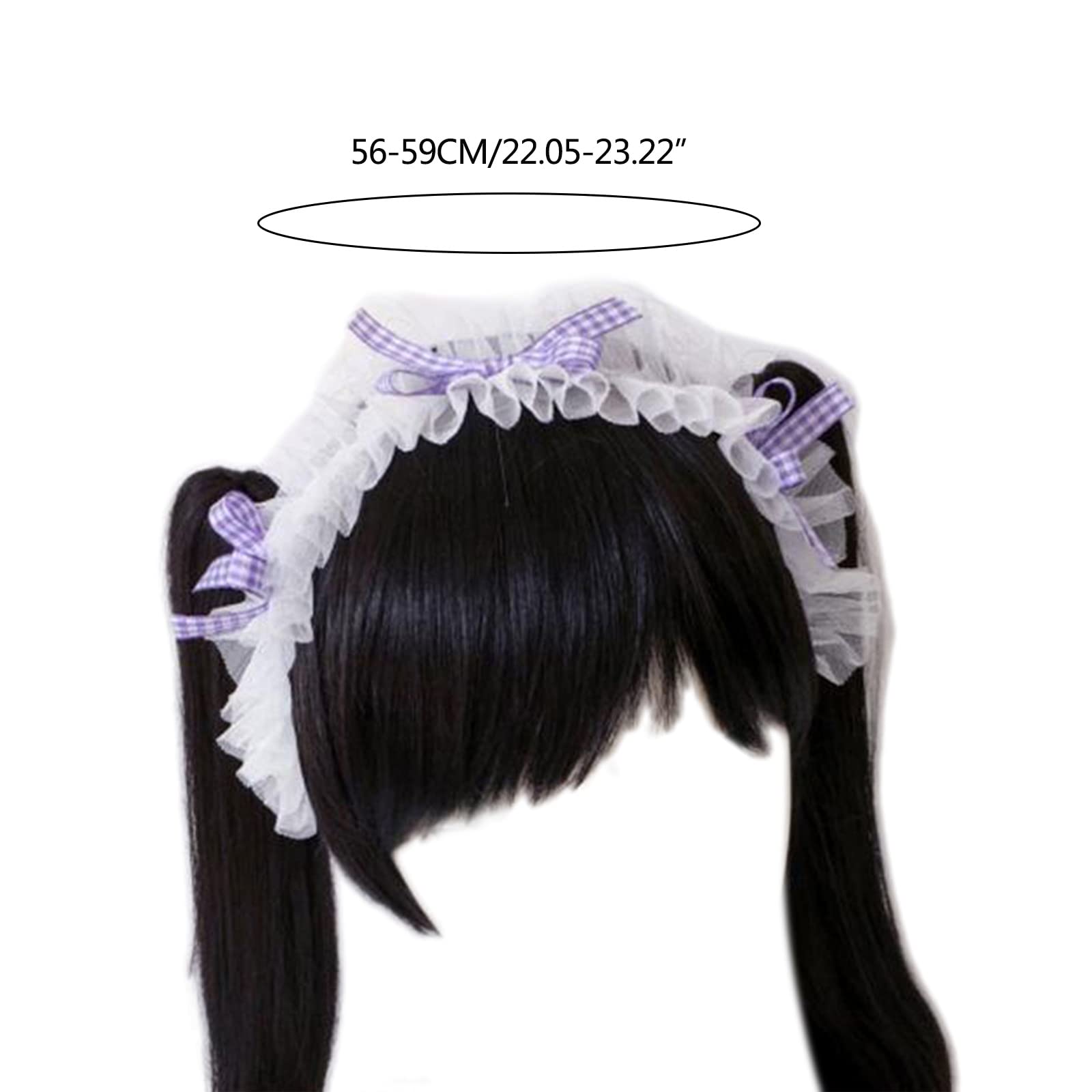 Mori verde Lola dolce fiocco in pizzo floreale giglio della valle fascia per capelli Clip laterale accessori per capelli Cosplay B2158  200000532