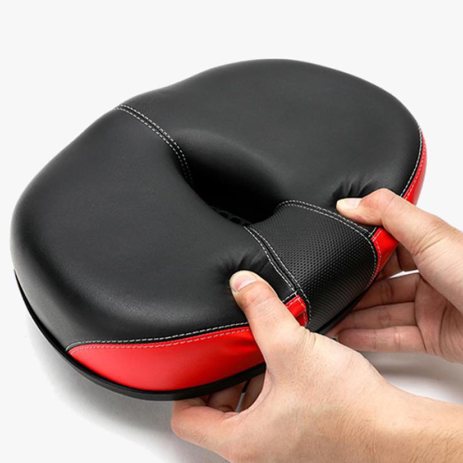 Seggiolino da bicicletta ergonomico senza naso ammortizzante impermeabile | Mountain Bikes Seat Tail Riflettore per Mountain Road City Bike