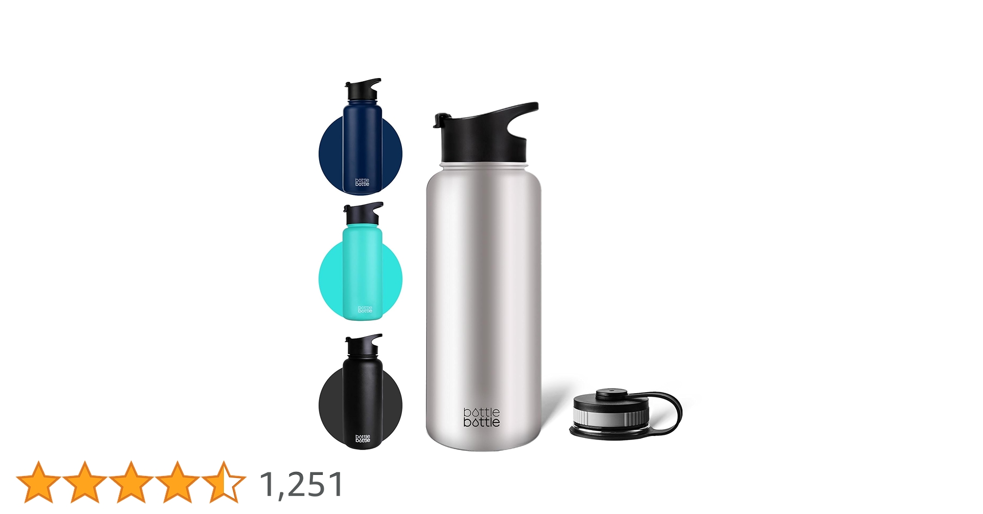 Amazon | 水筒 1000ml 保冷 ステンレスボトル 真空断熱 まほうび