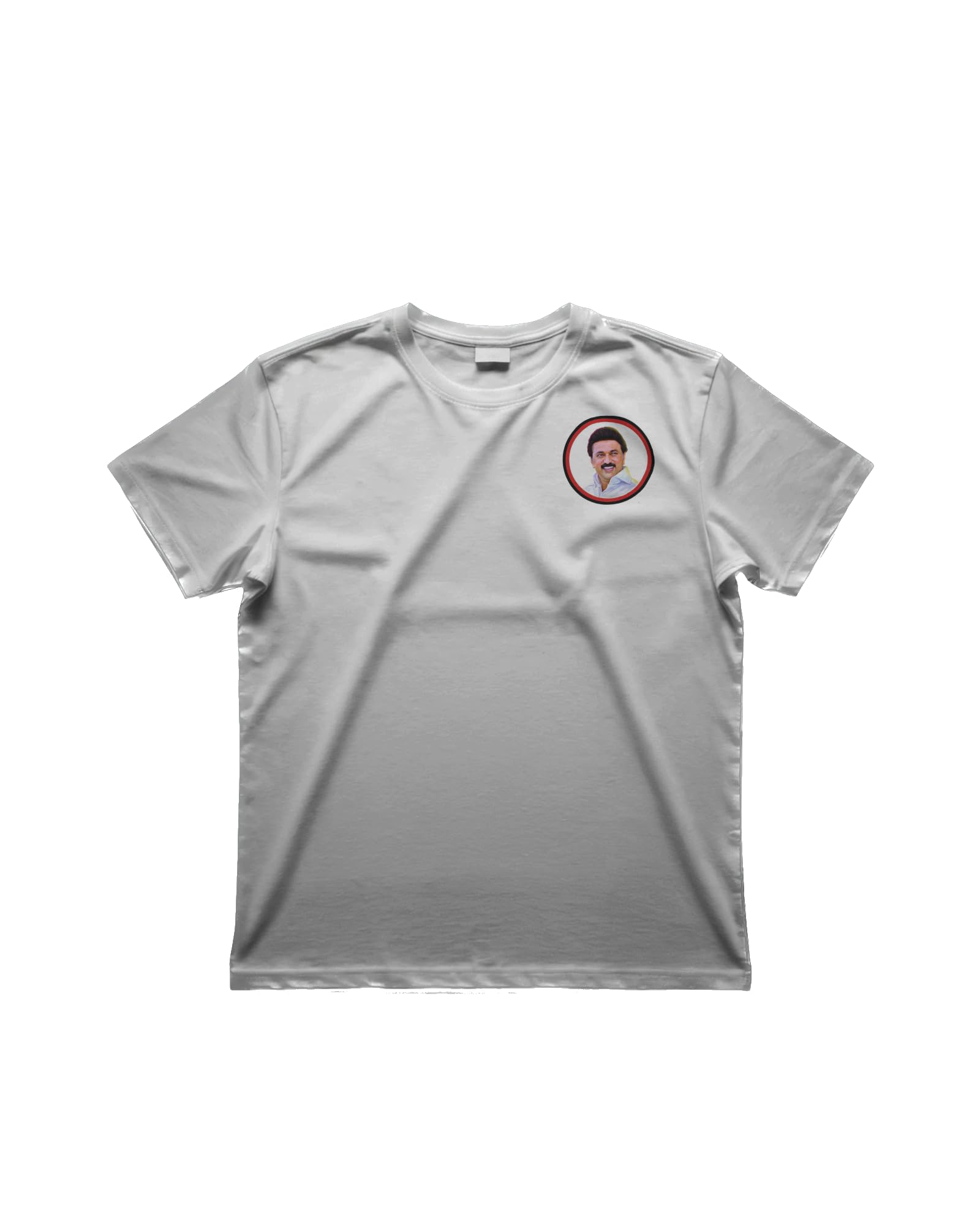 DMK Leader Face Design Printed Round Neck T-Shirt | Stylish Cotton Tee-picture-12