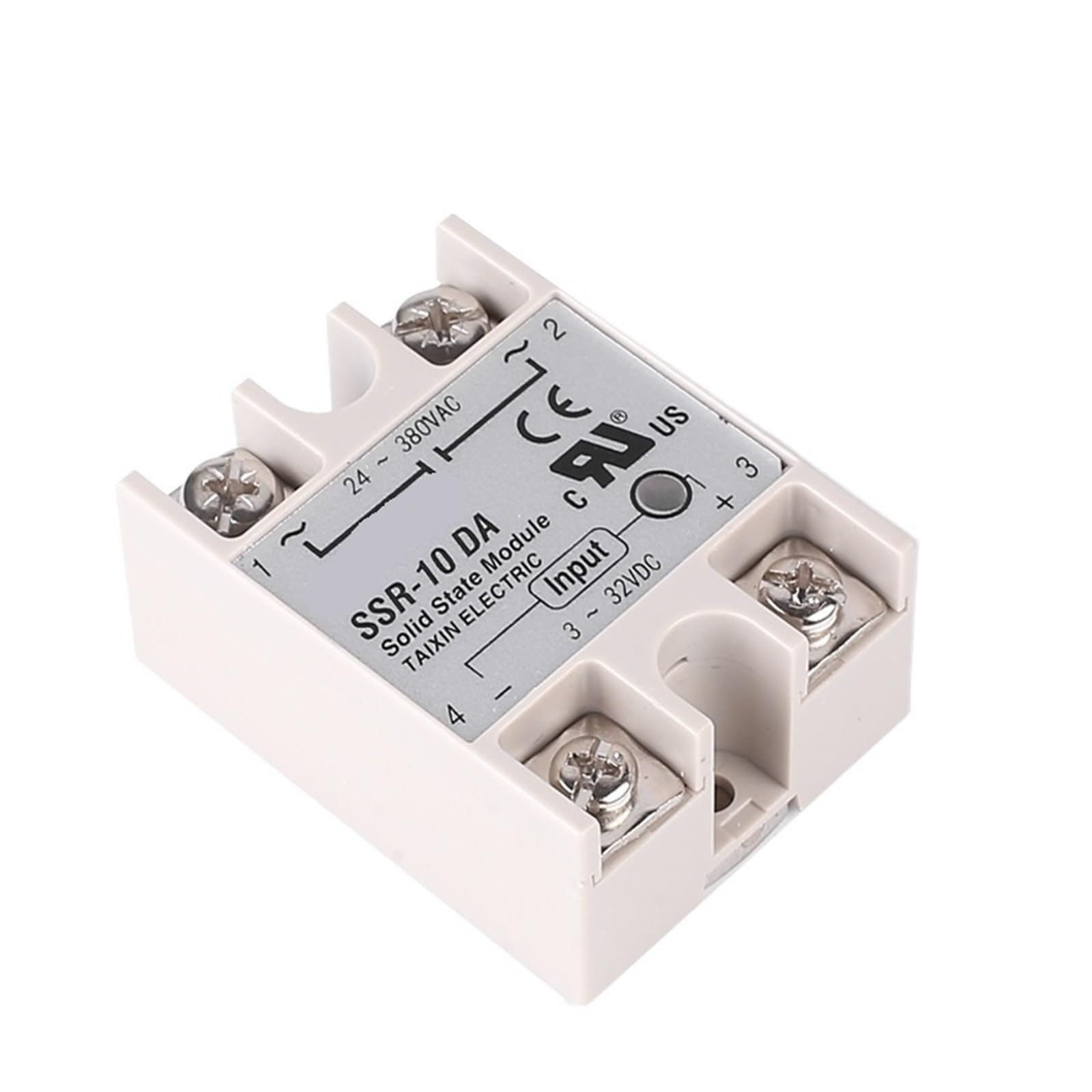 SSR-40DA Relé de Estado sólido Binghe SSR-40DA Rele, 24V-380V SSR-40DA 40A 3-32V DC-AC Adecuado para un Control preciso de la Potencia