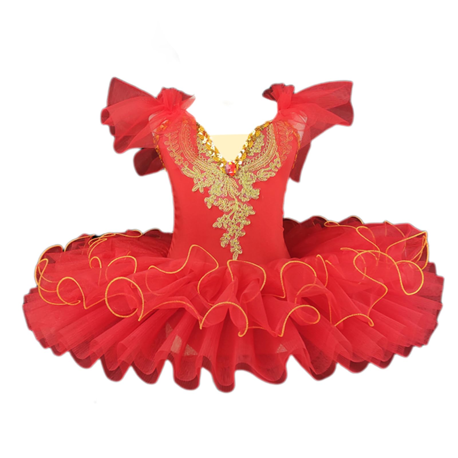 Vestito da tutù di Balletto Professionale Classico per Bambini, colorato, da Ballerina del Lago dei cigni, Costume da Ballo per Feste, Paillettes Lucide, Body da Ginnastica, abbigl