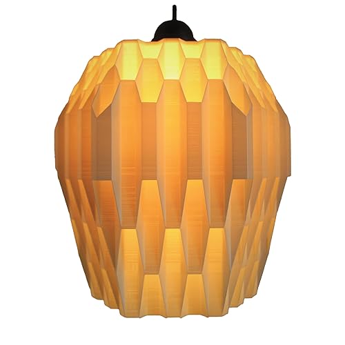 Beehive Pendant Light, 1 Light Modern Honeycomb Chandelier Lighting Fixture with E26 Base for Kitchen Island, Bedroom, Living Room (Ceiling Hardwire