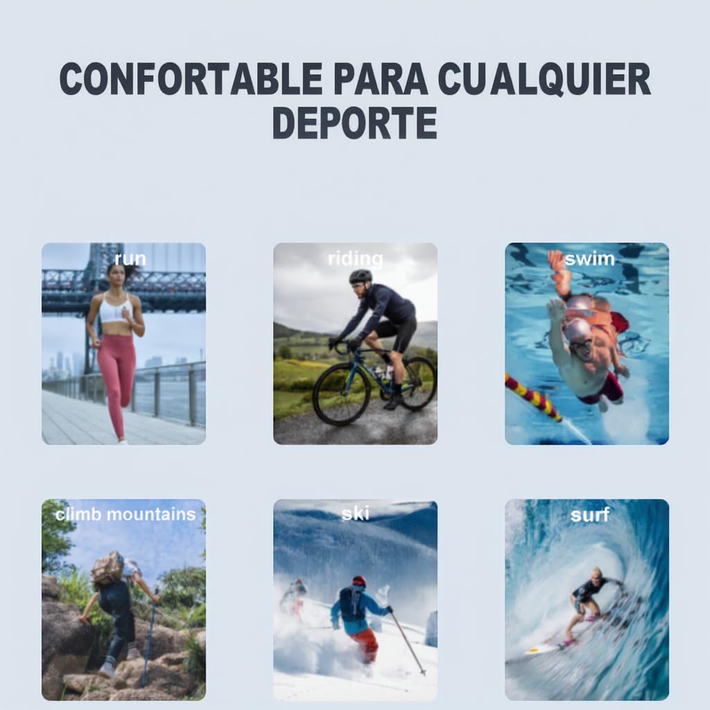 AKOUO Auriculares Conducción Ósea Bluetooth 5.4 IPX8 Resistente al Agua, MP3 Memoria Interna 32GB, Pantalla LED, Micrófono para Llamadas, Nadar, Correr, Ciclismo