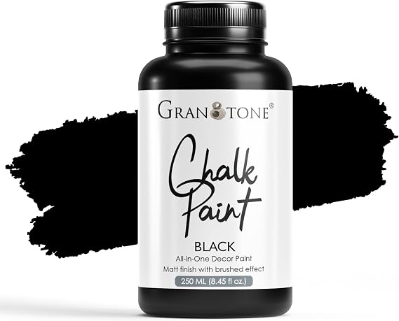 GRANOTONE Chalk Paint Multipack 250 ML Set of 5 | Eco Friendly Matt Finish Acrylic Paint for Furniture Home Decor DIY Wood Metal Fabric