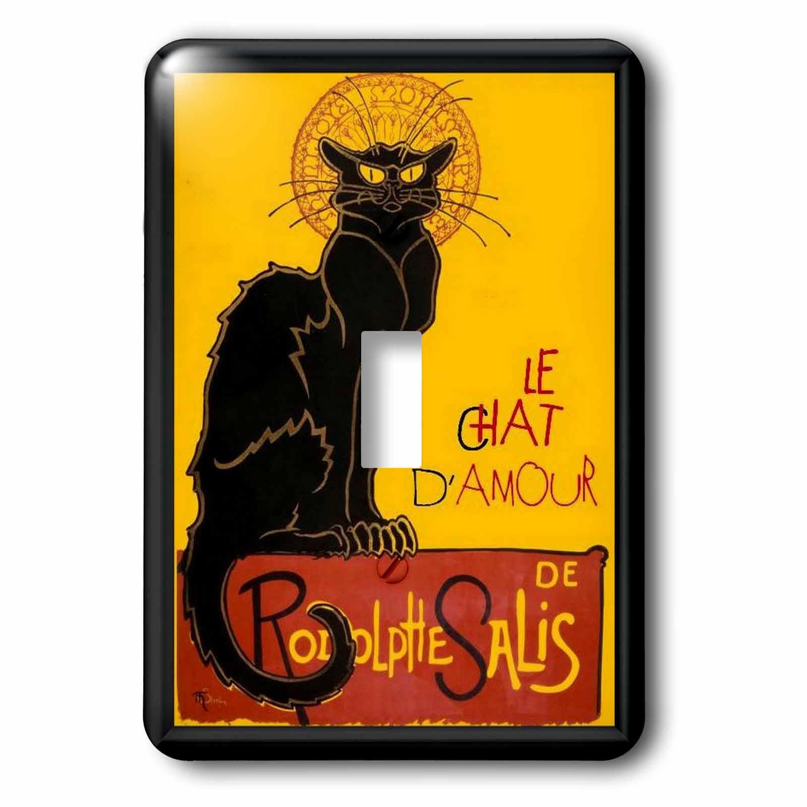 Le chat d'amour carte de vœux interrupteur à bascule single 3drose lsp 181628 1
