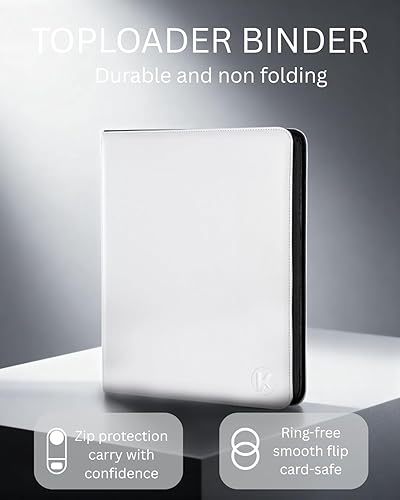 Miniatura 2 de Carpeta Toploader - Capacidad para más de 288 cargadores superiores para tarjetas, carpetas de 9 bolsillos superiores con fundas para tarjeteros