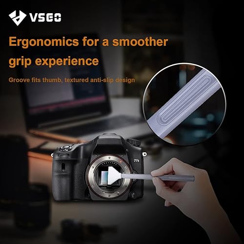 Miniatura 6 de VSGO Kit de limpieza de sensor de fotograma completo, 24 hisopos CMOS (0.945 in), limpiador CCD/CMOS seco, compatible con cámaras Canon, Nikon,