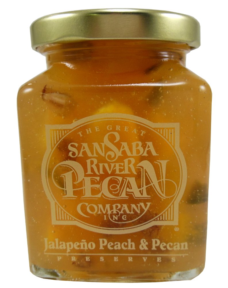 The Great San Saba River Pecan Company Jalapeno Peach & Pecan Preserves (1 Jar)