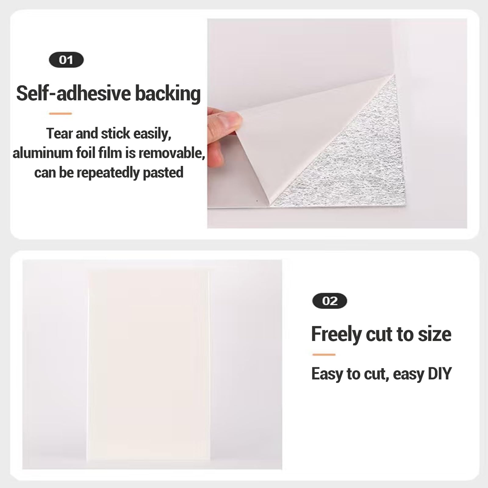 Adesivi per Piastrelle in Marmo,Pannello Effetto Marmo,PVC Autoadesivo Decorazione,Resistente All'Abrasione E Ai Graffi,Adatto A Diverse Superfici Lisce