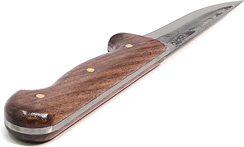 Miniatura 5 de Cuchillos de carnicero Cuchillo de deshuesado resistente con hoja de acero de alto carbono 5160 forjada a mano de 5 pulgadas