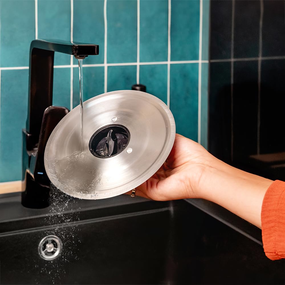 Cecotec Rock'nCut Shuriken. 150 W, Disque amovible de 17 CM de diamètre, Différents aliments, Réglage progressif 0 à 15 mm, QuickOut, Pliable, Corps en plastique, Acier inoxydable