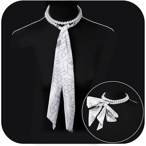 Scarf Charm Necklace Bandana Choker Necklaces Boho Colorful Scarfs for Women| An El...