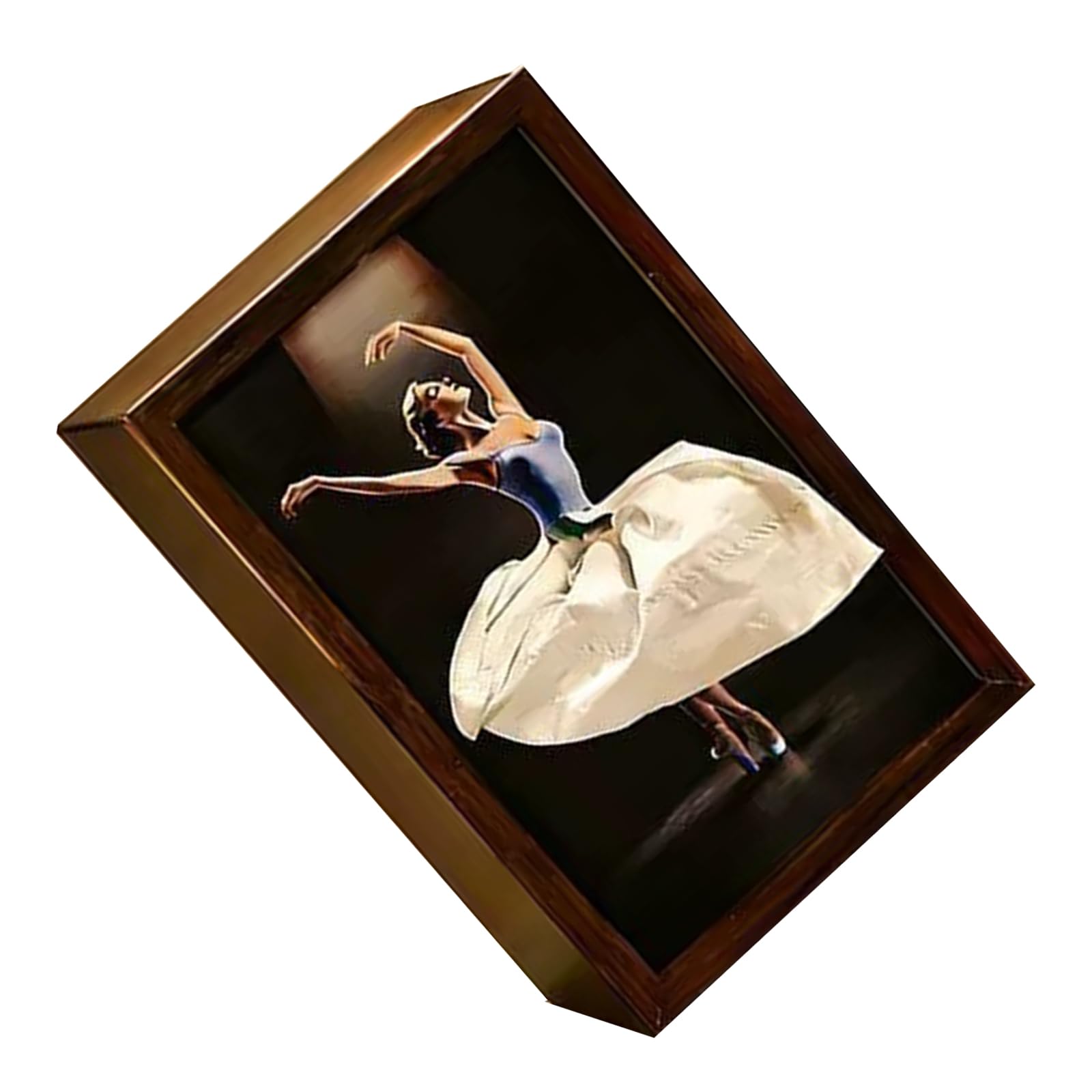 Desktop Paper Dispenser Wooden Tissue Box with Ballet Dancer Theme for Modern and Traditional Interiors Dance Dancer Tissue Holder