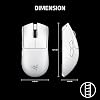 Razer Viper V4 Pro - Wireless symmetrical e-sports gaming mouse - Ultra-lightweight 50g - HyperSpeed Gen-2 up to 8 KHz polling - Focus Pro 50K sensor - Optical scroll wheel - PC/Mac | White