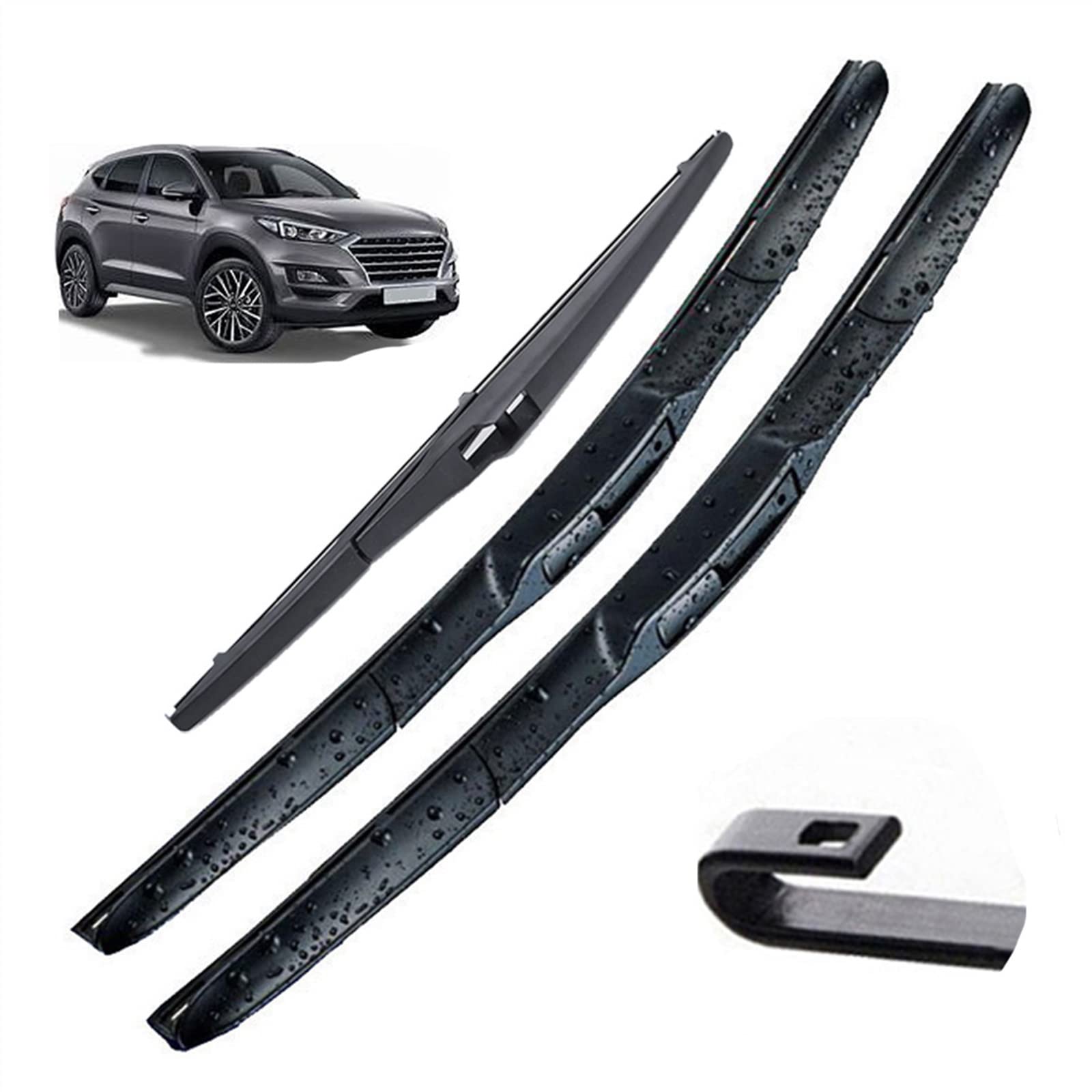 Juego De Escobillas Limpiaparabrisas Delanteras Y Traseras De 26 "16" 14 ", Cepillos Para Ventana De Parabrisas Para Hyundai Para Tucson TL 2016-2020 Parabrisas